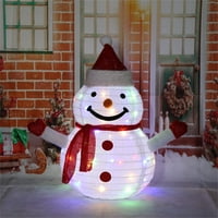 VNTUB Light Božićni ukras Vanjske božićne rasvjete Vanjske figure, Santa Claus Snjegović LED sa LED-ima sklopiva