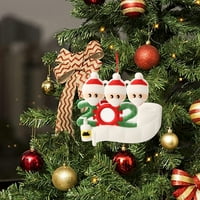 Ykohkofe personalizirano ime božićne torbe za ukrašavanje i maska, najbolji božićni poklon