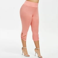 Ženske hlače Modne žene Plus size Solid šupljine elastične strugove Ležerne prilike hlače Hlače Yoga