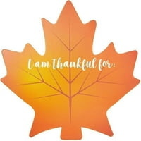 Kartice za Dan zahvalnosti Zahvalni tablični dekor Javorovo odlaže izrez