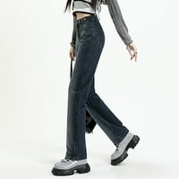Visoko struk modne labave traperice tanki tanak jednostavan i izvrstan dizajn a m