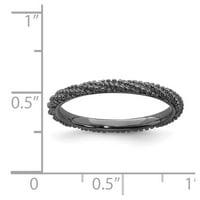 RUTENIUM pozlaćena prstena od srebrne srebrne boje Večevost veće veličine 8