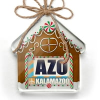 Ornament tiskan jednostrana zračna luka Azo Kalamazoo Christmas Neonblond