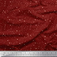 Soimoi crvena pamučna pamučna točka od tkanine, stodnjak apstraktni otisak šivanja tkanine širine