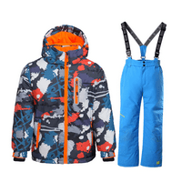 Dječji pantalone za snijeg pantalone, zimske s kapuljače izolirane skijalicom Vjetrootporno-sigurnosno