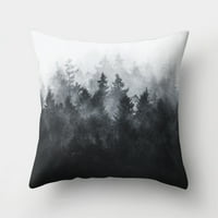Taluosi crno-bijeli geometrijski bacanje jastučni jastuk Case Square Custun Cover Poklopac mekih struka