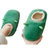 Daeful unise Fuzzy Slipers Fluffy papuče za životinje plišane kuće cipele Neklizajuće prozračne kuće za kućnu cipelu u zatvorenom zelenom stilu C 5.5-6