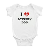 Heart Lowchen pas smiješno slatka dječja romaša za bebe odjeću