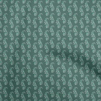 Onuone poliesterske spande Teal Zelena tkanina Azijski Paisley Quilting potrošni materijal Ispiši šivanje