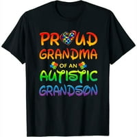 Osviještenost autizma Nosi ponosnu baku unuka ženske majice