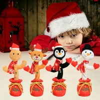 Božićne električne pjevanja igračke ples plesnog igračaka sa svjetlima Glazba poklon za djevojke ljubitelji