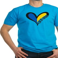 Cafepress - ljubav Ukrajina Heart majica - Muška ugrađena majica