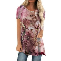 Grafičke majice kratkih rukava za žene Modni ljetni okrugli vrat kratki rukav Ispiši ležernu majicu