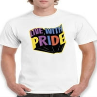 Živite sa majicama sa ponosom na majicama za muškarce -Martprints dizajni, muški mali