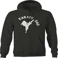 Karate tata Girl Ponosne navijačke discipline Duksevi za muškarce Veliki tamno sivi