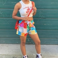 NSENDM Ženske kratke hlače Ležerne prilike Bermuda Ženske ljetne škrake kratke hlače visoke struk Ležerne