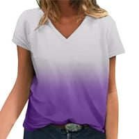 Ženska bluza Dnevno ljeto tiskovina tiskane majice narez kratkih rukava majica za vježbanje Ležerne