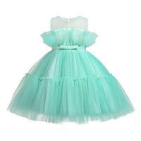 Djevojke Modne haljine odjeća za djecu Dječje djevojke Dječje haljine 15y Tulle bow patchwork princess