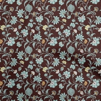 Onuone viskoza šifon smeđa tkanina azijska posuda cvjetna šivaća tkanina od dvorišta tiskana diiy odjeća
