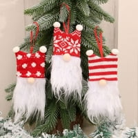 Veki božićni ukrasi Polu ručno izrađeni plišani ukrasni ukrasi Drvo viseći ukrasni kućni zidni stol