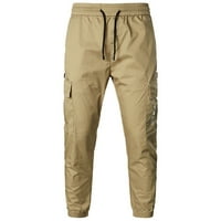 Muške ljetne hlače za plažu Pocket Comfy pantalone Mladi Srednja struka Kombinezone pantalone Khaki