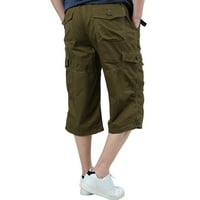 Mikilon muške plus pamučne multi-džepne komičene komore otporne na košulje, mlade muške odjeće hlače smeđe s na prodaju