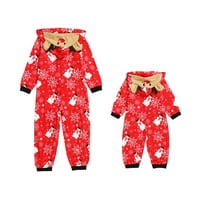 Božićna porodica Pajamas Podudarni setovi Snjegovinski kapuljač Romaša Porodica Pajamas Sleep Bagen