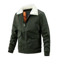 Muška jakna na pufferu na otvorenom kaputić sa kapuljačom, kaputa za softshell debela gornja odjeća