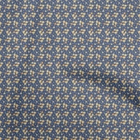 Onuone pamuk poplin srednje plava tkanina azijska retro cvjetna haljina materijal tkanina za ispis tkanine