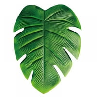Lemetow vodootporni neklizarski dekor zeleni list Placemats Stolcloths Mat Simulacija tropskim palmima