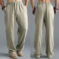 Muške hlače Muške plus veličine labave crteže casual hlače posteljina za psovke sportske hlače za muškarce
