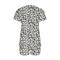Teretane za žene Disco Outfits ženski V izrez kratke hlače Dva udobna kuća pidžama set Sports Set Grey XL