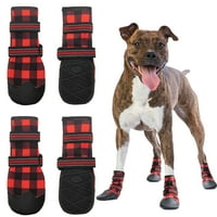 Pas cipele za srednje velike pse, vodootporne klizne kiše snijeg zima topli vanjske čizme za pse, podesive