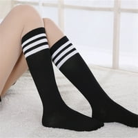 Žene djevojke Stripes ispisane bedre velike čarape Jednostavne stil sportske čarape