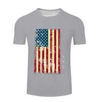 Wefuesd Muns majica Muška ljetna 3D Digitalna štampanja Dan Neovisnosti majica Majica s kratkim rukavima