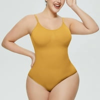 BodySuit za žensko-kontrolno upravljanje oblikovanim bešavnim kipom Theng karoma za tijelo čvrsto učvršćujuće oblikovanje žute boje