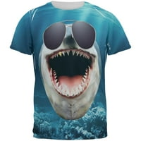 Veliki Goofy morski pas u sunčanim naočalima širom muške majice Multi MD