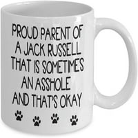 Jack Russell Coffeack Jack Russell Poklon Ideja za muškarce Njezine žene Jack Russell terijer pas mama