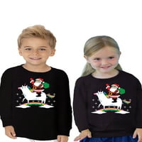 Awkward Styles ružna božićna majica s dugim rukavima za djevojke dječake Toddler AUTO XMAS Tree majica