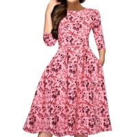 Miayilima haljine za žene stranke Aline Vintage Women Elegent haljina Vestidos Tiskanje ženske haljine