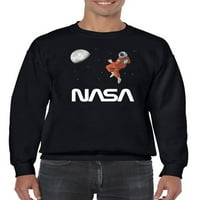 NASA astronaut gleda na mjesec dukserice Muškarci -Nasa dizajni, muški 4x-veliki