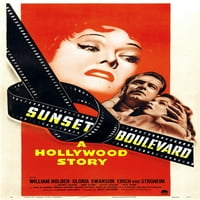 Sunset Blvd Movie Poster Unfrant, Starost: Odrasli, pravokutnik Najbolji posteri