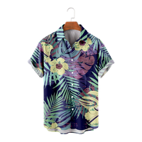 Cvjetna šarena plaža Majica za muške majice kratkih rukava Havajska majica Top Beach odjeća, B-160
