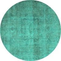 Ahgly Company u zatvorenom okruglom perzijskim tirkiznim plavim tradicionalnim prostirkama, 8 '