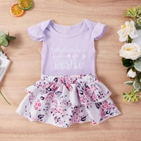 Baby Girls ROMper + cvjetne suknje haljina odijela