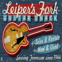 Leiper's viljuška, Tennessee, Vintage znak gitare