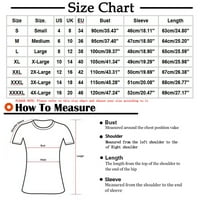 Ženske vrhove i bluze Seksi ženska moći tiskani V- izrez Three Quarter rukava majica Bluza Labavi vrhovi
