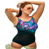Kupaći kostimi za sve ženske plus veličine klor otpornog na viši vrat jedan kupaći kostim Ombre