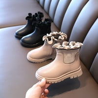 Kali_store boot za djevojke djevojke čizme za gležnjeve niske pete izrezane čizme Udobne haljine cipele