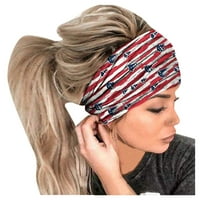 SKPBlutn ženske modne trake za glavu ispisa elastična glava omotaj za kosu bandana casual trake za glavu
